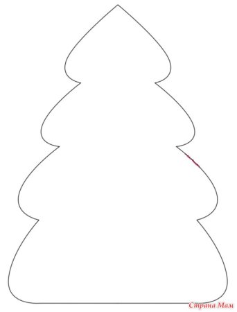 Трафарет "елка"