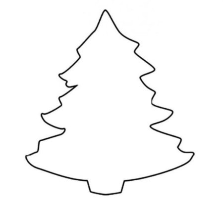 Елка раскраска