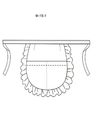 Передник раскраска