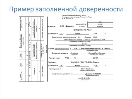 Форма м2 доверенность образец заполнения пример
