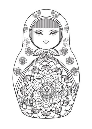 Матрешка рисунок