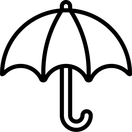 Зонтик раскраска