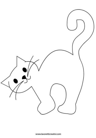 Трафарет кота
