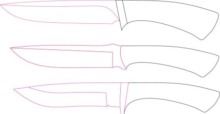 Охотничий нож чертеж