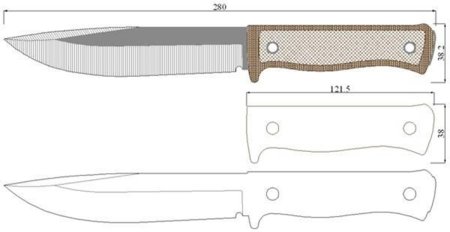Fallkniven a1 чертеж
