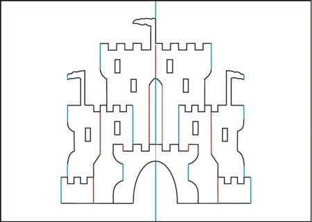 Объемные открытки схемы