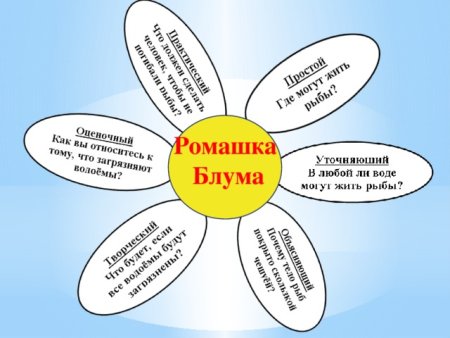 Технология критического мышления Ромашка Блума
