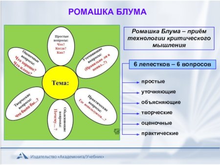 Ромашка Блума на уроках английского языка