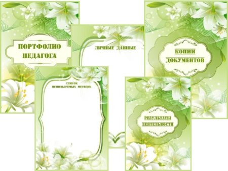 Макет портфолио учителя