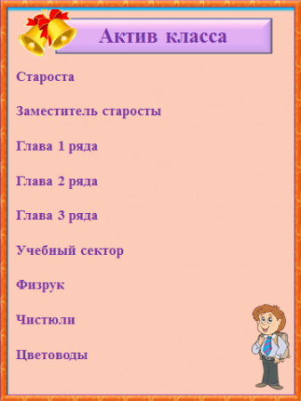 Рамки для уголка класса