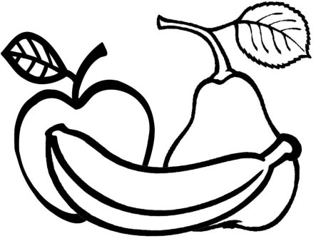 Раскраска полезные продукты для детей