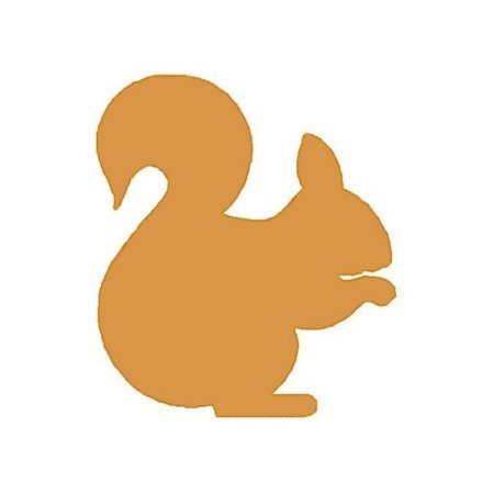 Контур белки для вырезания