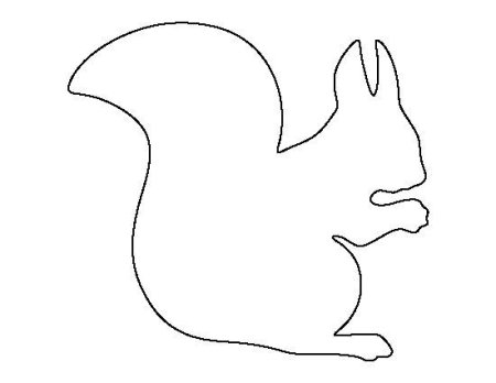 Силуэт белки