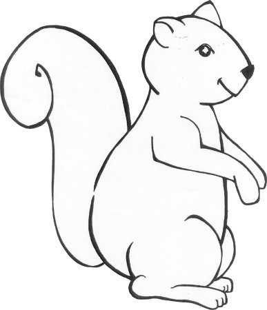 Белка трафарет