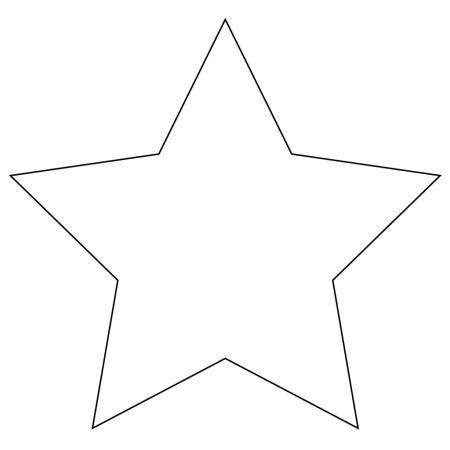 Шаблон звезда рисунок (49 фото)