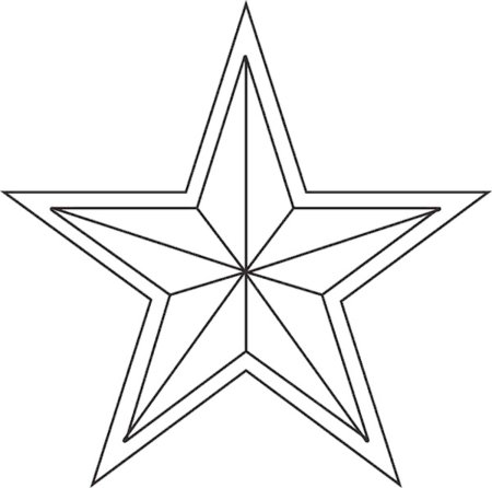 Раскраска Звездочка