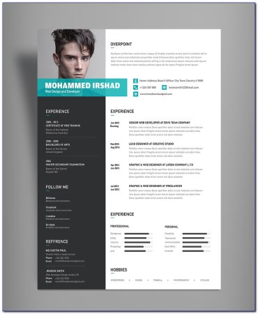 Шаблоны CV дизайнеров