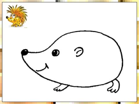 Ежик для рисования без иголок