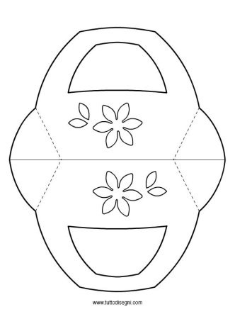 Корзинка раскраска