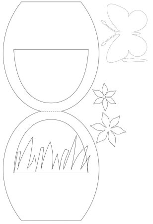 Корзинка раскраска