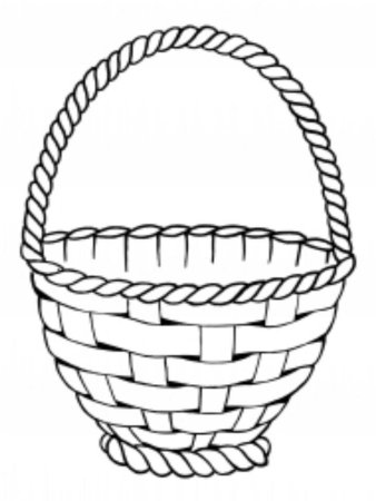 Корзинка раскраска