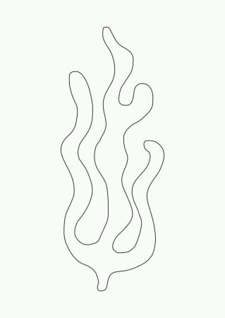 Водоросли трафарет