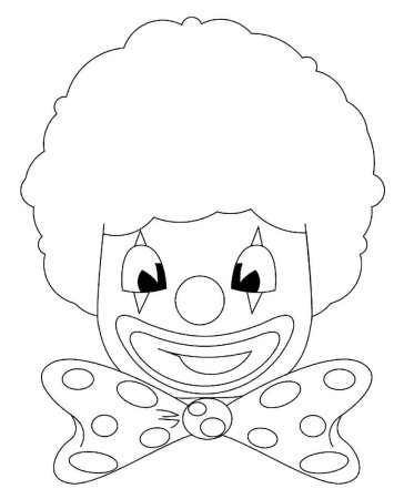 Шаблон лицо клоуна (42 фото)