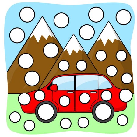 Аппликация автомобиль