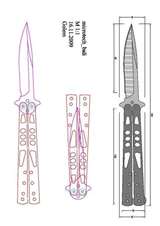 Benchmade бабочка градиент