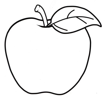 Шаблон яблоко картинка для детей (48 фото)