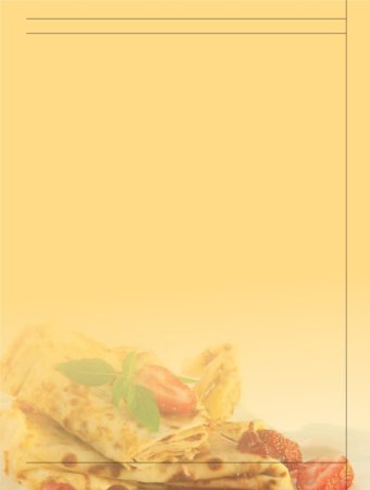 Меню кафе