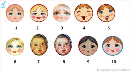 Лицо Матрёшки для печати