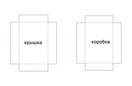 Как сделать коробочку из бумаги а4 чертеж