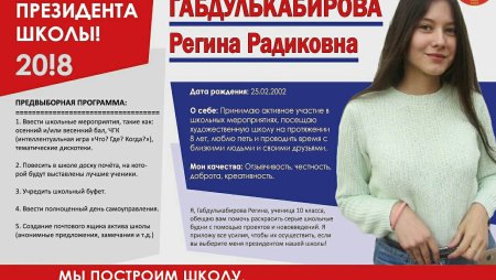 Программа президента школы