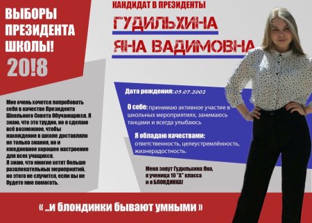 Выборы президенташкол