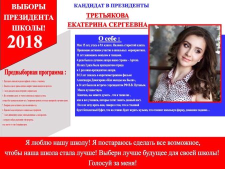 Выборы президента школы