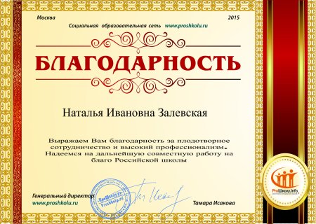 Благодарность за сотрудничество