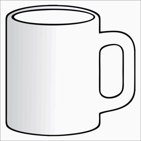 Контур чашки для раскрашивания