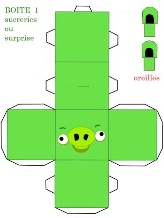 Фигурки из бумаги Энгри бердз