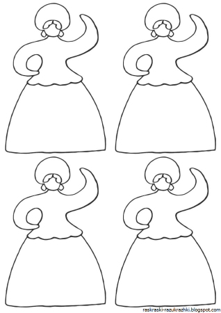 Костюм раскраска для детей