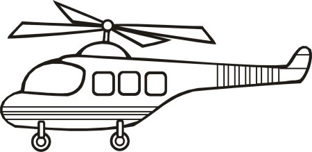 Вертолеты. Раскраска