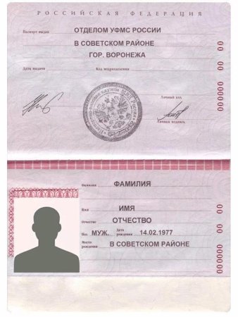 Разворот паспорта
