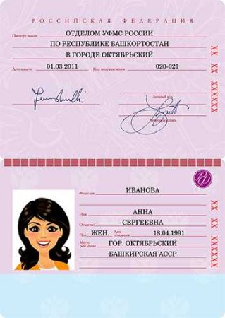 Бланк паспорта