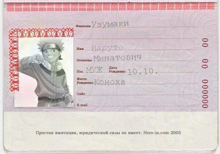 Пустой паспорт