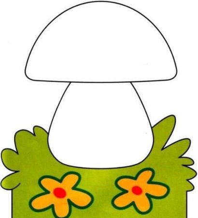 Мухомор раскраска