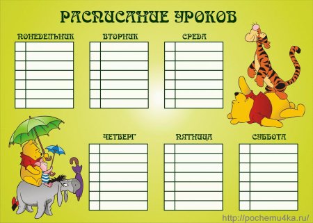 Расписание уроков