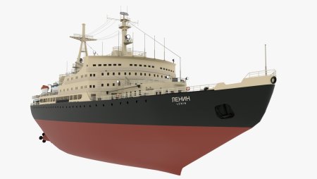 Атомоход Ленин Мурманск векторный