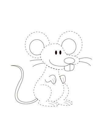 Шаблон мышка (49 фото)