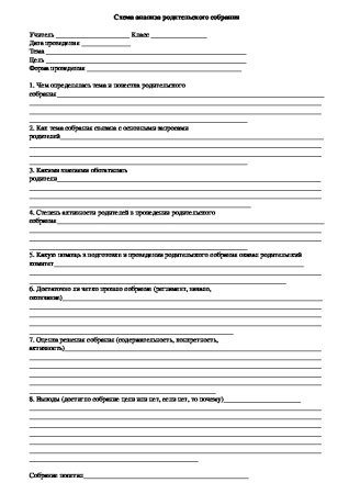 Протокол собрания родителей в детском саду