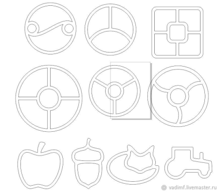 Менажница чертеж для шаблона